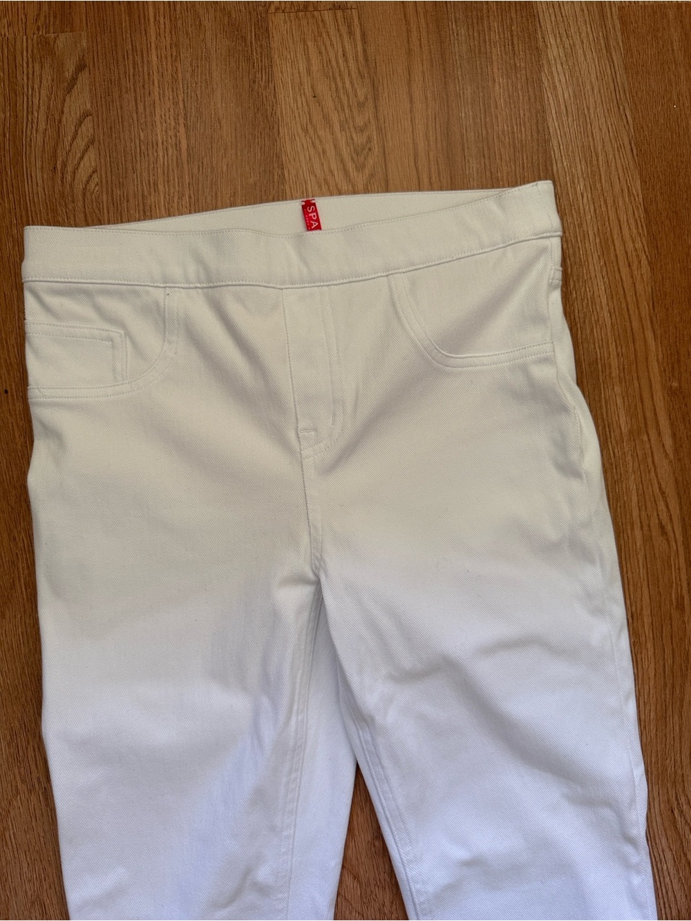 SPANX White Leggings with Nude Liner - Picture 2 of 4